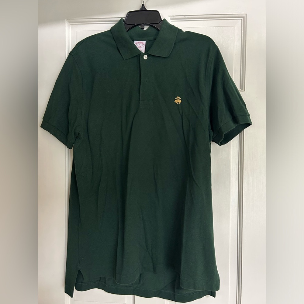 Brooks Brothers Men's Green Polo Shirt size medium